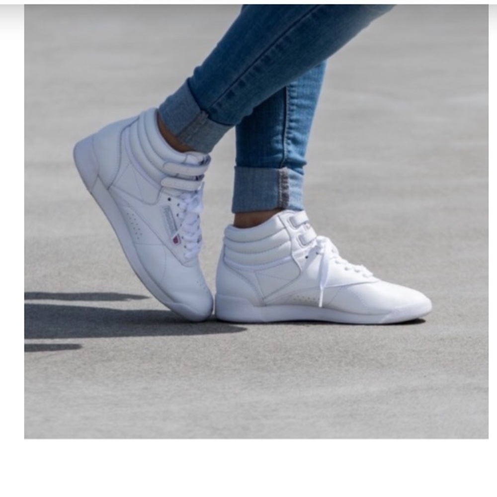 Reebok Classic Freestyle Hi in white